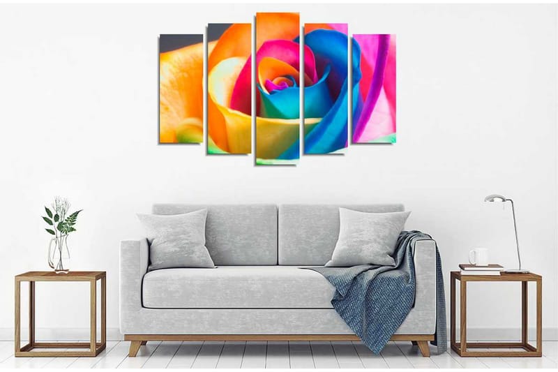 Canvasmålning Dekorativ 5 Delar - Flerfärgad - Inredning - Tavlor & posters - Canvastavla