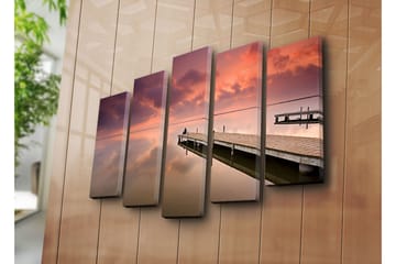 Canvasmålning Dekorativ 5 Delar - Flerfärgad - Inredning - Tavlor & posters - Canvastavla