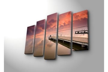 Canvasmålning Dekorativ 5 Delar - Flerfärgad - Inredning - Tavlor & posters - Canvastavla