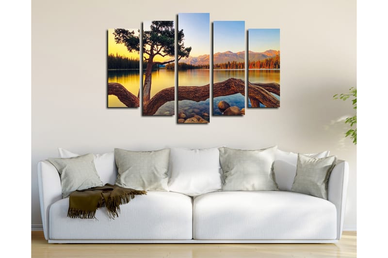 Canvasmålning Dekorativ 5 Delar - Flerfärgad - Inredning - Tavlor & posters - Canvastavla