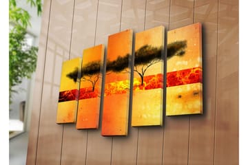 Canvasmålning Dekorativ 5 Delar - Flerfärgad - Inredning - Tavlor & posters - Canvastavla