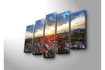 Canvasmålning Dekorativ 5 Delar - Flerfärgad - Inredning - Tavlor & posters - Canvastavla