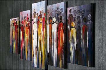 Canvasmålning Dekorativ 5 Delar - Flerfärgad - Inredning - Tavlor & posters - Canvastavla