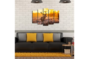 Canvasmålning Dekorativ 5 Delar - Flerfärgad - Inredning - Tavlor & posters - Canvastavla