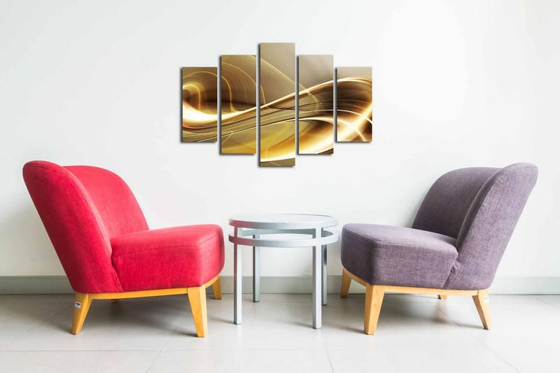Canvasmålning Dekorativ 5 Delar - Flerfärgad - Inredning - Tavlor & posters - Canvastavla
