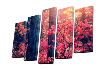 Canvasmålning Dekorativ 5 Delar - Flerfärgad - Inredning - Tavlor & posters - Canvastavla