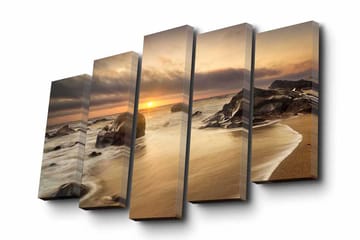 Canvasmålning Dekorativ 5 Delar - Flerfärgad - Inredning - Tavlor & posters - Canvastavla