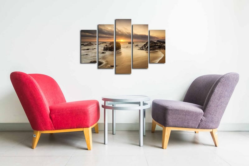 Canvasmålning Dekorativ 5 Delar - Flerfärgad - Inredning - Tavlor & posters - Canvastavla