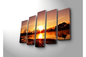 Canvasmålning Dekorativ 5 Delar - Flerfärgad - Inredning - Tavlor & posters - Canvastavla