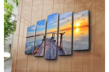 Canvasmålning Dekorativ 5 Delar - Flerfärgad - Inredning - Tavlor & posters - Canvastavla