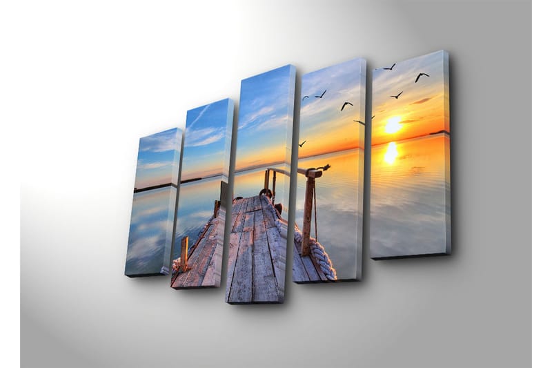 Canvasmålning Dekorativ 5 Delar - Flerfärgad - Inredning - Tavlor & posters - Canvastavla
