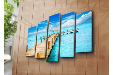 Canvasmålning Dekorativ 5 Delar - Flerfärgad - Inredning - Tavlor & posters - Canvastavla