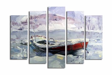 Canvasmålning Dekorativ 5 Delar - Flerfärgad - Inredning - Tavlor & posters - Canvastavla