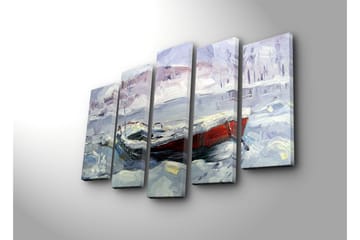 Canvasmålning Dekorativ 5 Delar - Flerfärgad - Inredning - Tavlor & posters - Canvastavla