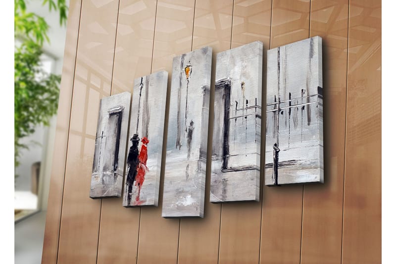 Canvasmålning Dekorativ 5 Delar - Flerfärgad - Inredning - Tavlor & posters - Canvastavla
