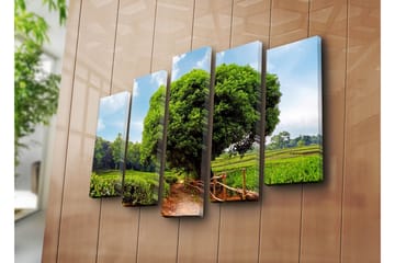 Canvasmålning Dekorativ 5 Delar - Flerfärgad - Inredning - Tavlor & posters - Canvastavla