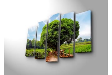 Canvasmålning Dekorativ 5 Delar - Flerfärgad - Inredning - Tavlor & posters - Canvastavla