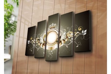 Canvasmålning Dekorativ 5 Delar - Flerfärgad - Inredning - Tavlor & posters - Canvastavla