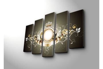 Canvasmålning Dekorativ 5 Delar - Flerfärgad - Inredning - Tavlor & posters - Canvastavla