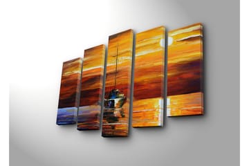 Canvasmålning Dekorativ 5 Delar - Flerfärgad - Inredning - Tavlor & posters - Canvastavla