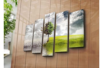 Canvasmålning Dekorativ 5 Delar - Flerfärgad - Inredning - Tavlor & posters - Canvastavla