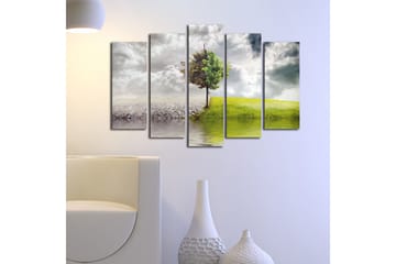 Canvasmålning Dekorativ 5 Delar - Flerfärgad - Inredning - Tavlor & posters - Canvastavla