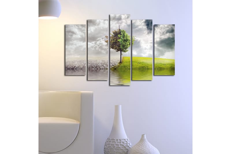Canvasmålning Dekorativ 5 Delar - Flerfärgad - Inredning - Tavlor & posters - Canvastavla