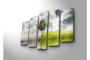 Canvasmålning Dekorativ 5 Delar - Flerfärgad - Inredning - Tavlor & posters - Canvastavla