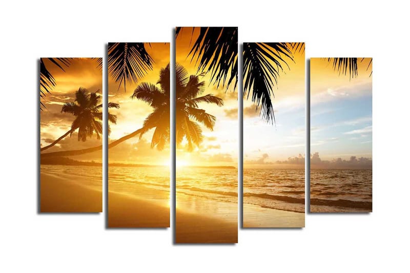 Canvasmålning Dekorativ 5 Delar - Flerfärgad - Inredning - Tavlor & posters - Canvastavla