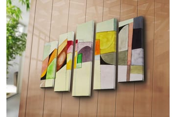 Canvasmålning Dekorativ 5 Delar - Flerfärgad - Inredning - Tavlor & posters - Canvastavla
