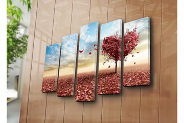 Canvasmålning Dekorativ 5 Delar - Flerfärgad - Inredning - Tavlor & posters - Canvastavla