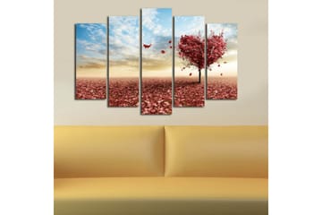 Canvasmålning Dekorativ 5 Delar - Flerfärgad - Inredning - Tavlor & posters - Canvastavla