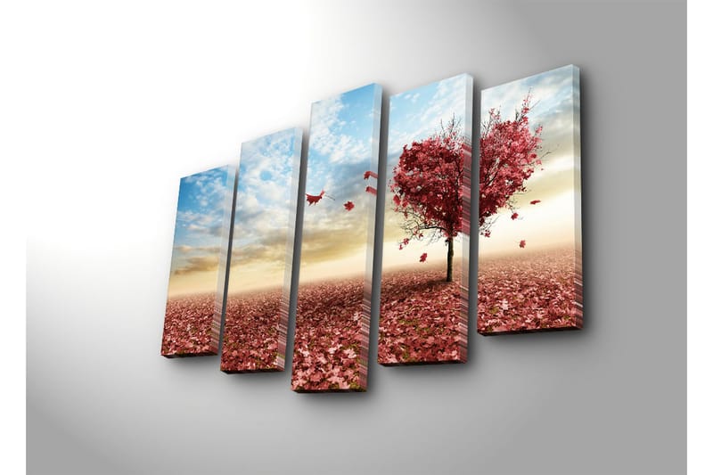 Canvasmålning Dekorativ 5 Delar - Flerfärgad - Inredning - Tavlor & posters - Canvastavla