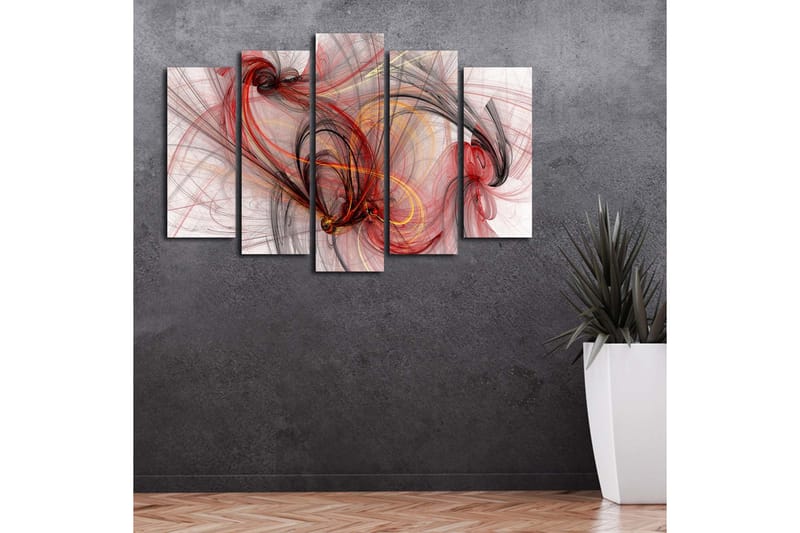 Canvasmålning Dekorativ 5 Delar - Flerfärgad - Inredning - Tavlor & posters - Canvastavla