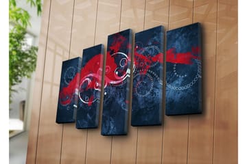 Canvasmålning Dekorativ 5 Delar - Flerfärgad - Inredning - Tavlor & posters - Canvastavla