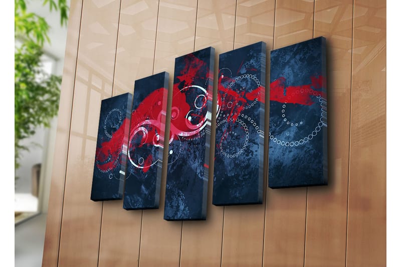 Canvasmålning Dekorativ 5 Delar - Flerfärgad - Inredning - Tavlor & posters - Canvastavla