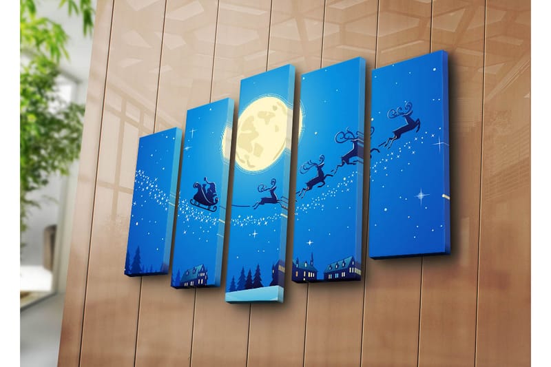 Canvasmålning Dekorativ 5 Delar - Flerfärgad - Inredning - Tavlor & posters - Canvastavla