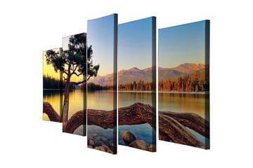 Canvasmålning Dekorativ 5 Delar - Flerfärgad - Inredning - Tavlor & posters - Canvastavla