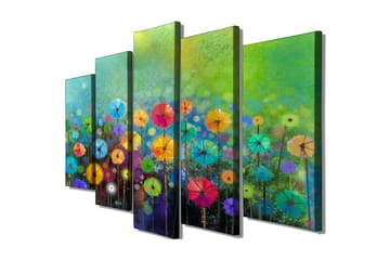 Canvasmålning Dekorativ 5 Delar - Flerfärgad - Inredning - Tavlor & posters - Canvastavla