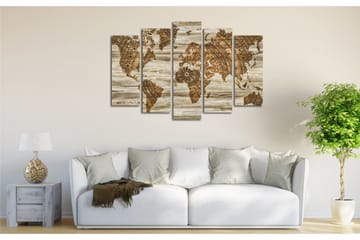 Canvasmålning Dekorativ 5 Delar - Flerfärgad - Inredning - Tavlor & posters - Canvastavla