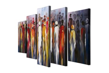 Canvasmålning Dekorativ 5 Delar - Flerfärgad - Inredning - Tavlor & posters - Canvastavla