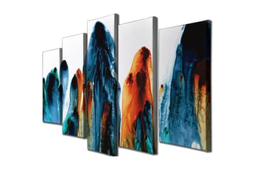 Canvasmålning Dekorativ 5 Delar - Flerfärgad - Inredning - Tavlor & posters - Canvastavla