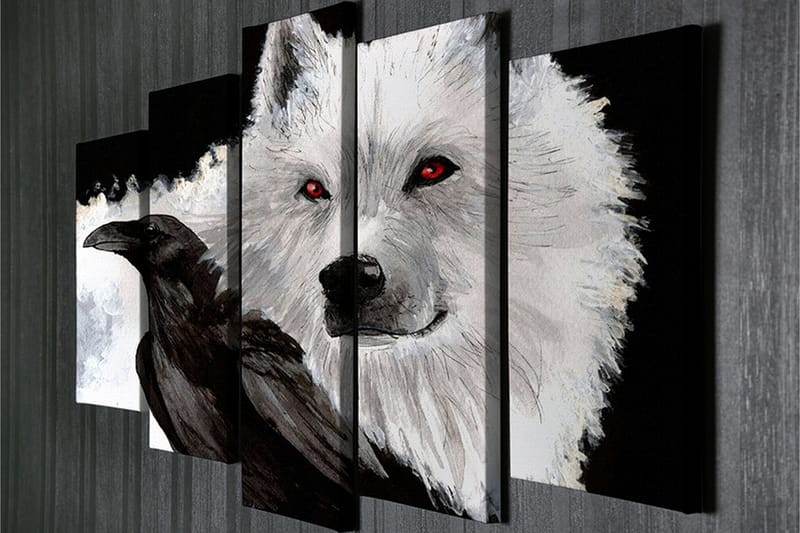 Canvasmålning Dekorativ 5 Delar - Flerfärgad - Inredning - Tavlor & posters - Canvastavla