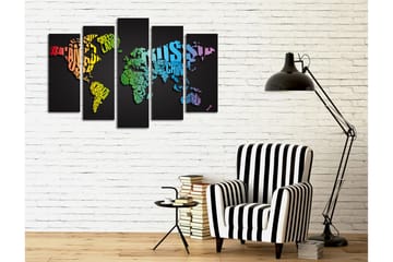 Canvasmålning Dekorativ 5 Delar - Flerfärgad - Inredning - Tavlor & posters - Canvastavla