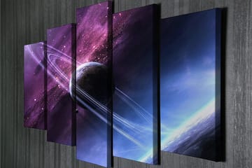 Canvasmålning Dekorativ 5 Delar - Flerfärgad - Inredning - Tavlor & posters - Canvastavla
