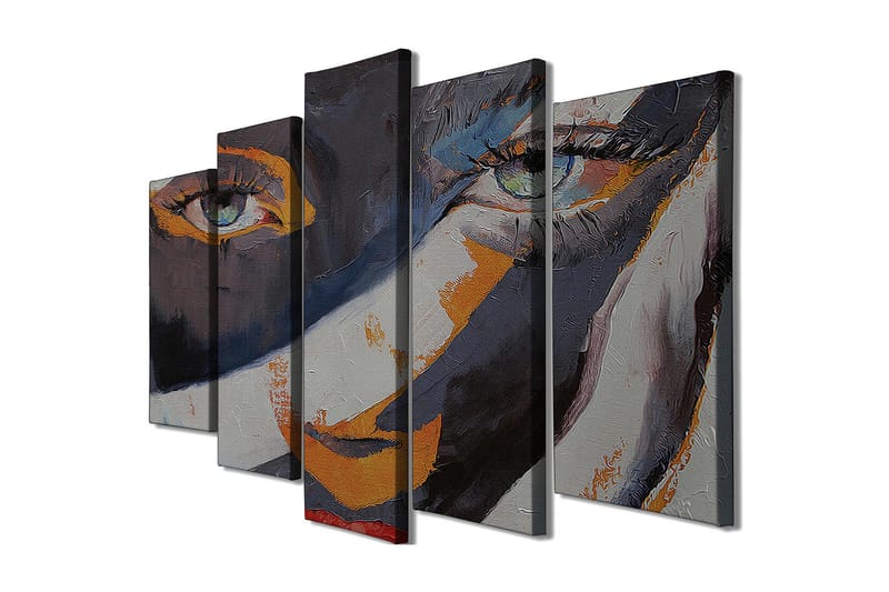 Canvasmålning Dekorativ 5 Delar - Flerfärgad - Inredning - Tavlor & posters - Canvastavla