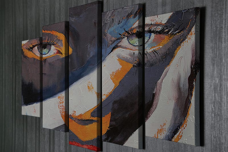 Canvasmålning Dekorativ 5 Delar - Flerfärgad - Inredning - Tavlor & posters - Canvastavla
