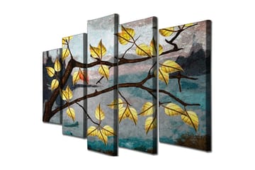 Canvasmålning Dekorativ 5 Delar - Flerfärgad - Inredning - Tavlor & posters - Canvastavla