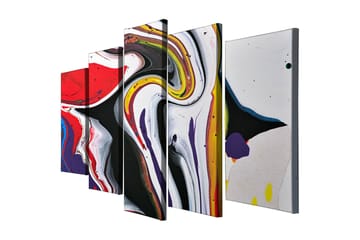 Canvasmålning Dekorativ 5 Delar - Flerfärgad - Inredning - Tavlor & posters - Canvastavla
