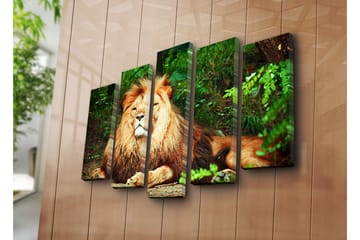Canvasmålning Dekorativ 5 Delar - Flerfärgad - Inredning - Tavlor & posters - Canvastavla